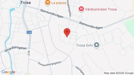 Lägenheter till salu i Trosa - kort over placeringen