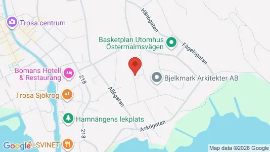 Lägenheter till salu i Trosa - kort over placeringen