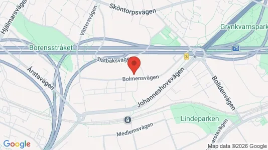 Bostadsrätter till salu i Hammarbyhamnen - kort over placeringen