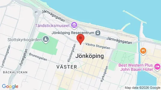 Lägenheter till salu i Jönköping - kort over placeringen