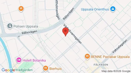 Lägenheter till salu i Uppsala - kort over placeringen