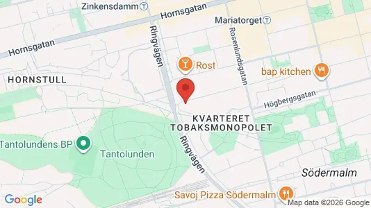 Lägenheter till salu i Södermalm - kort over placeringen