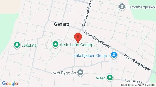Lägenheter att hyra i Lund - kort over placeringen