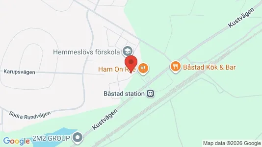 Lägenheter att hyra i Båstad - kort over placeringen