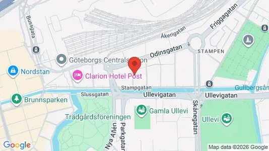Lägenheter till salu i Göteborg Centrum - kort over placeringen