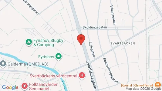Bostadsrätter till salu i Uppsala - kort over placeringen