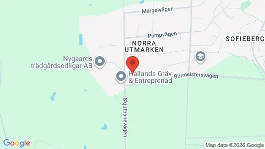 Radhus till salu i Halmstad - kort over placeringen