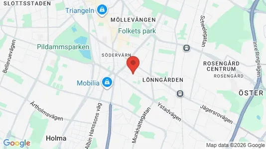 Lägenheter till salu i Sofielund - kort over placeringen