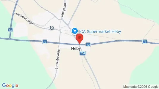 Fritidshus till salu i Heby - Bild från Google Street View
