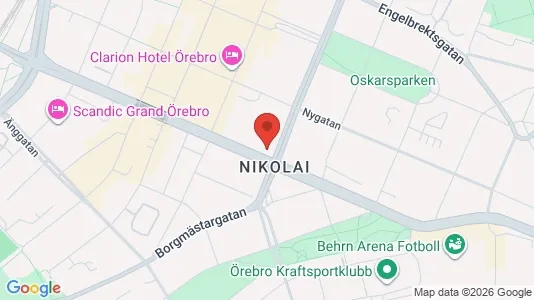Lägenheter att hyra i Örebro - kort over placeringen