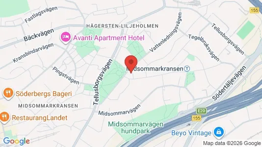 Lägenheter att hyra i Söderort - kort over placeringen
