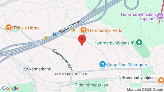 Lägenheter att hyra i Söderort - kort over placeringen