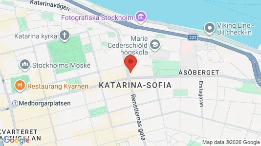 Lägenheter att hyra i Södermalm - kort over placeringen