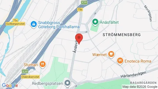 Lägenheter att hyra i Örgryte-Härlanda - kort over placeringen