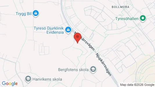 Bostadsrätter till salu i Tyresö - Bild från Google Street View