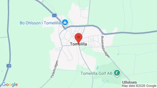 Hus till salu i Tomelilla - Bild från Google Street View