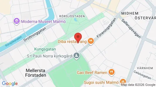 Lägenheter till salu i Malmö Centrum - kort over placeringen