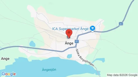 Hus till salu i Ånge - Bild från Google Street View