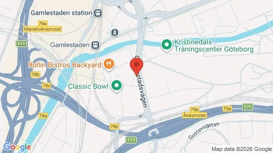 Lägenheter till salu i Göteborg Östra - kort over placeringen
