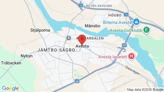 Hus till salu i Avesta - Bild från Google Street View
