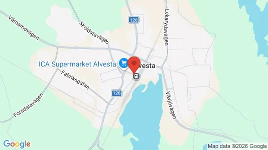 Hus till salu i Alvesta - Bild från Google Street View