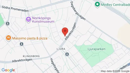 Lägenheter att hyra i Norrköping - kort over placeringen