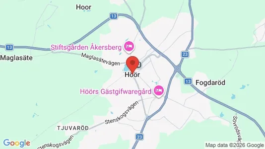 Radhus till salu i Höör - Bild från Google Street View