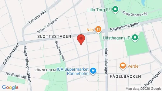 Lägenheter till salu i Malmö Centrum - kort over placeringen