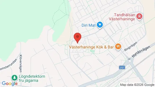 Lägenheter till salu i Haninge - kort over placeringen