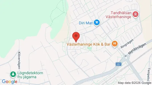 Lägenheter till salu i Haninge - kort over placeringen