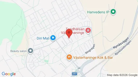 Lägenheter till salu i Haninge - kort over placeringen