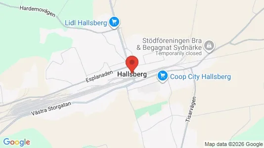 Lägenheter att hyra i Hallsberg - Bild från Google Street View
