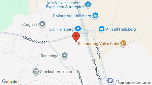 Lägenheter att hyra i Hallsberg - kort over placeringen