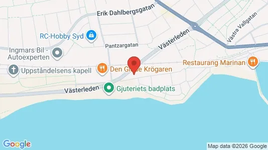 Lägenheter till salu i Ystad - kort over placeringen