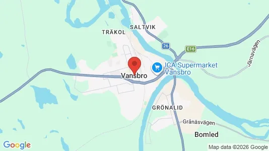 Hus till salu i Vansbro - Bild från Google Street View