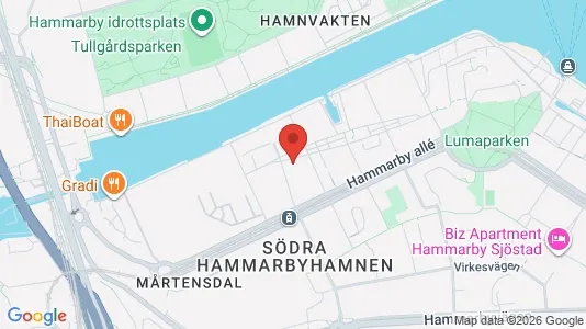 Bostadsrätter till salu i Hammarbyhamnen - Bild från Google Street View