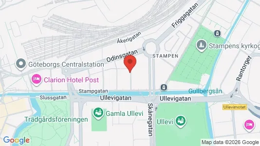 Lägenheter till salu i Göteborg Centrum - kort over placeringen