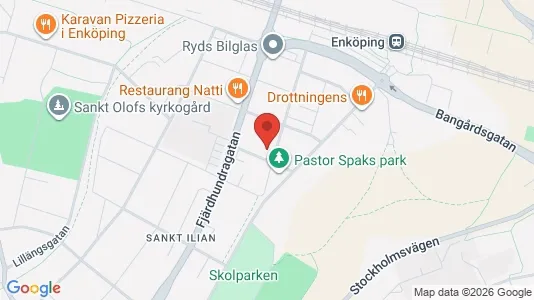Bostadsrätter till salu i Enköping - kort over placeringen