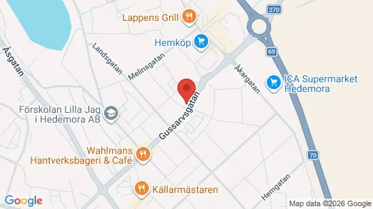 Lägenheter att hyra i Hedemora - kort over placeringen