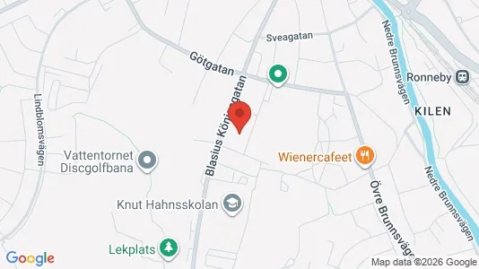 Lägenheter att hyra i Ronneby - kort over placeringen