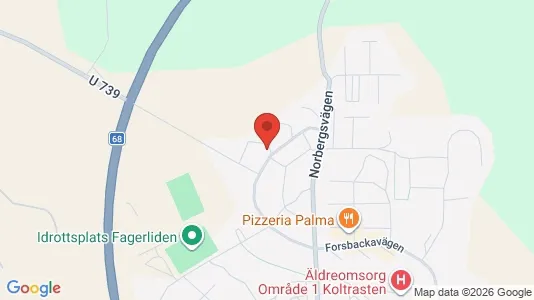 Lägenheter att hyra i Fagersta - kort over placeringen