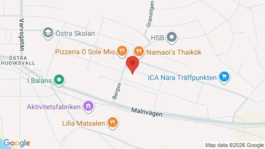 Lägenheter till salu i Hudiksvall - Bild från Google Street View