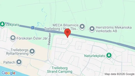 Bostadsrätter till salu i Trelleborg - kort over placeringen