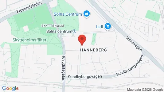 Bostadsrätter till salu i Solna - Bild från Google Street View