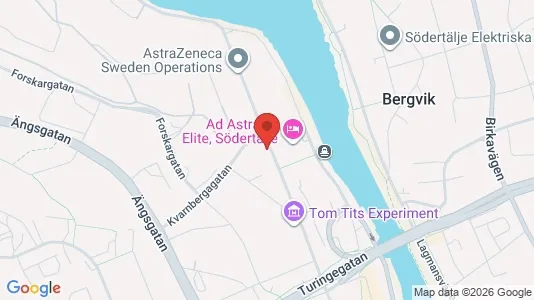 Lägenheter att hyra i Södertälje - kort over placeringen