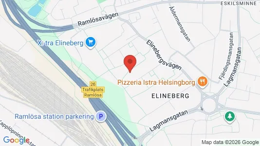 Lägenheter att hyra i Helsingborg - kort over placeringen