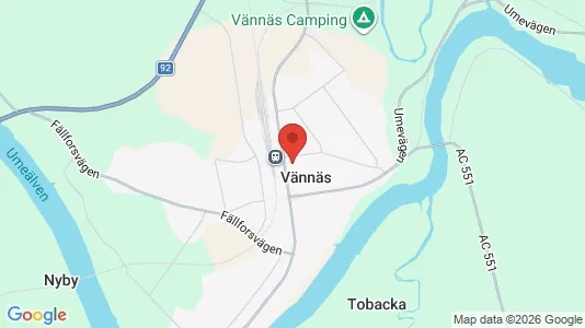Hus till salu i Vännäs - Bild från Google Street View