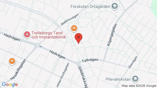 Lägenheter att hyra i Trelleborg - kort over placeringen