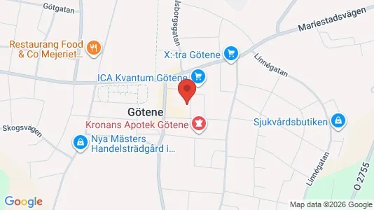Lägenheter att hyra i Götene - Bild från Google Street View