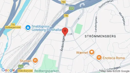 Lägenheter till salu i Örgryte-Härlanda - kort over placeringen